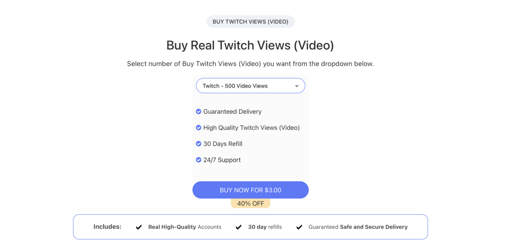 Buy Twitch Live Viewers Monthly with TweSocial