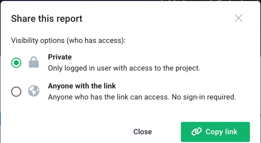 Sharable reports by Brand24.