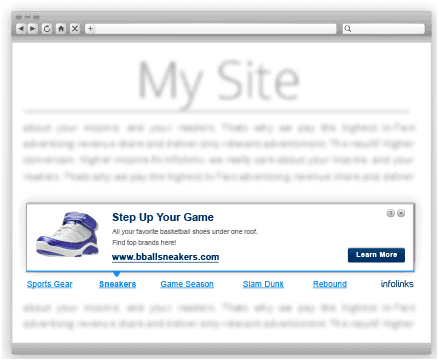 Infolinks in tag ads format review
