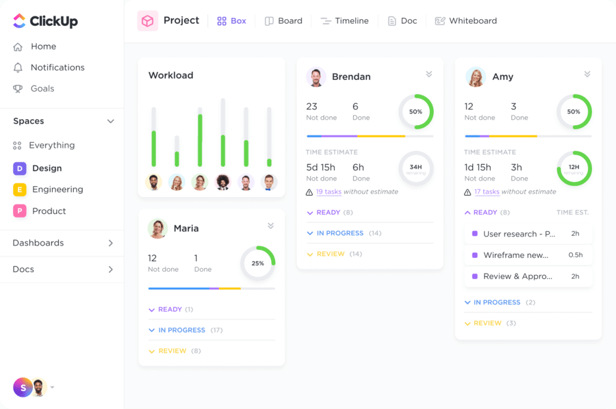 ClickUp - best small business tool for project management