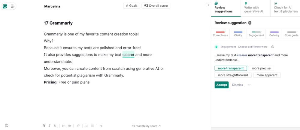 Grammarly - best business tool to improve written communication
