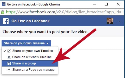 Share in a group