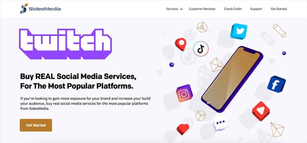 Buy Twitch Viewers from SidesMedia.com